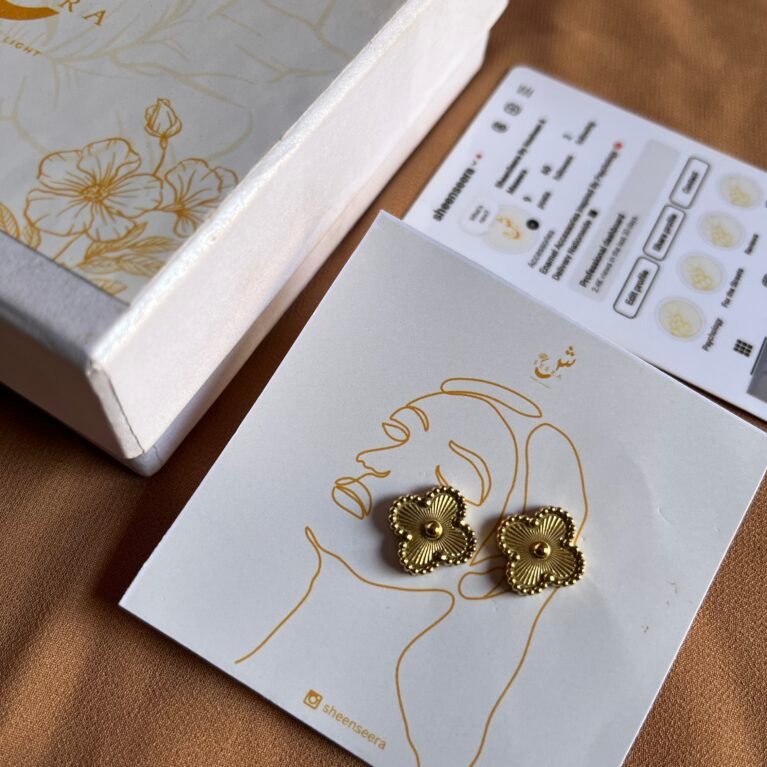 Golden Clover Studs