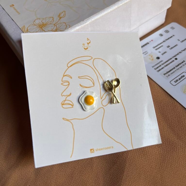 Poached Egg & Spoon Studs